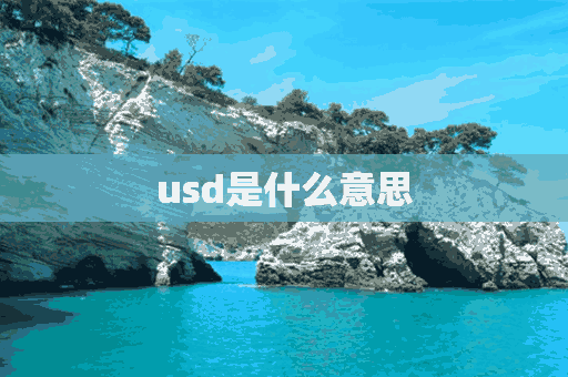 usd是什么意思(usd是什么意思中文翻译)